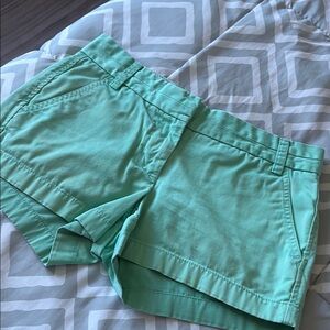 J Crew Mint Green Women's Shorts in size 0 
New without tag